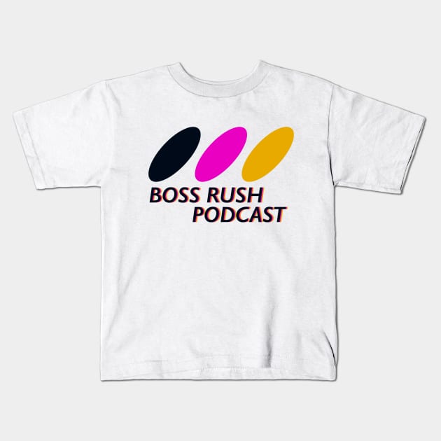 The Boss Rush Podcast Retro Logo - SGG Kids T-Shirt by Boss Rush Media | Boss Rush Network